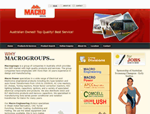 Tablet Screenshot of macrogroups.com